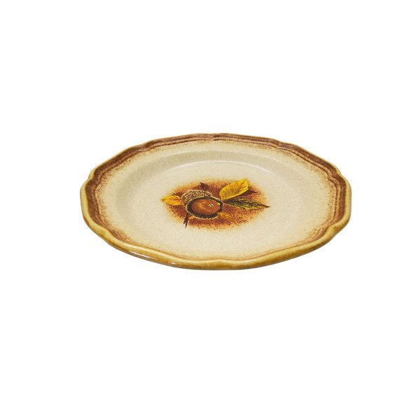 Mikasa Other - vintage mikasa whole wheat wild chestnut stoneware salad/bread/dessert plate